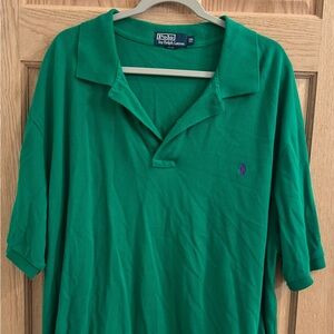 Polo by Ralph Lauren Vibrant Green Polo Shirt Size 3 XL Big